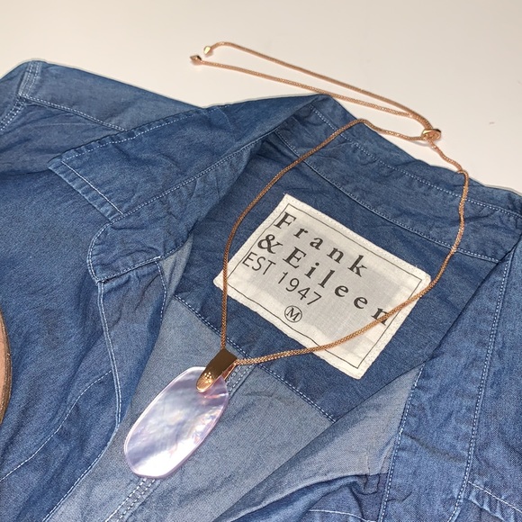 Kendra Scott Inez Rose Gold Long Pendant - Picture 2 of 15